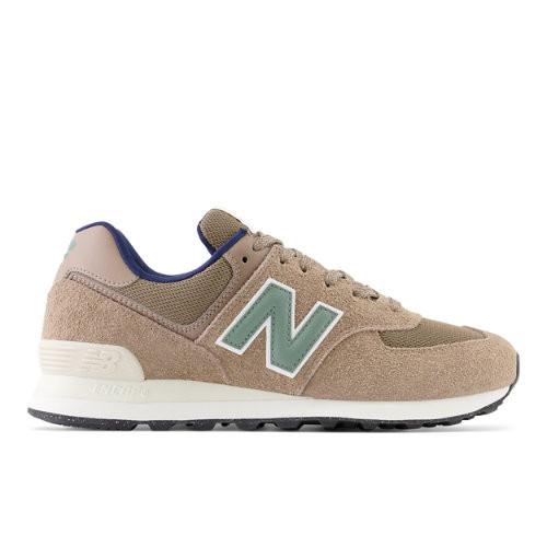 New Balance Unisex 574 in Braun/Blau, Suede/Mesh - U574SBB