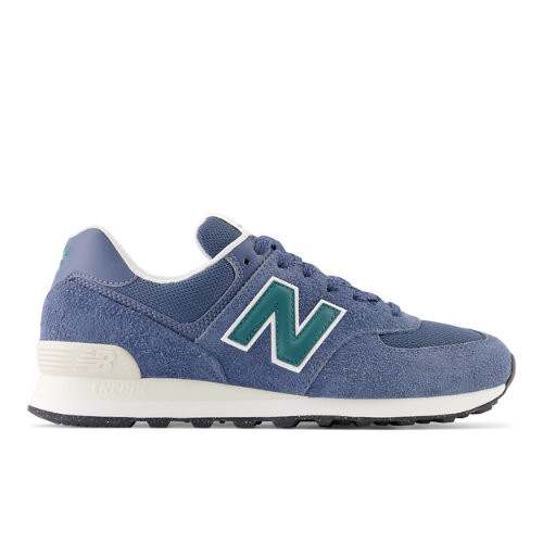 New Balance Unisex 574 in Blau/Grün, Suede/Mesh - U574SNG