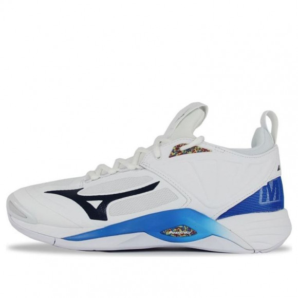 Mizuno Wave Momentum 2 'White Black Blue' - V1GA211200