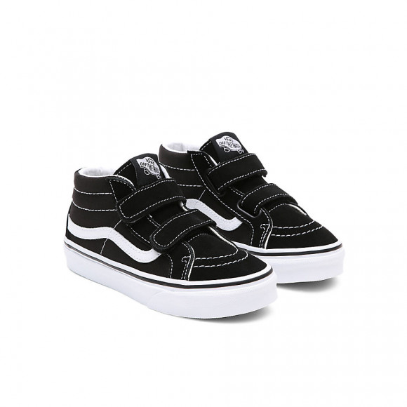 VANS Scarpe Bambino Sk8-mid Reissue Velcro (4-8 Anni) (black-true White) Bambino Nero - VN00018T6BT