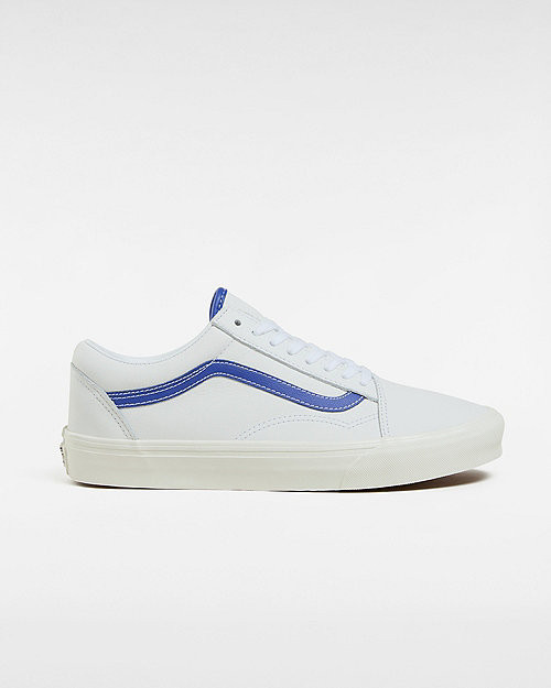 Old Skool 'White Blue Leather' - VN0007NTZ5D