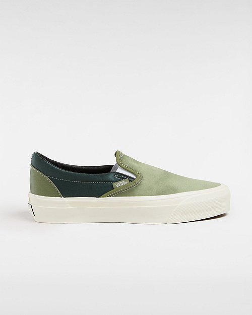 VANS Premium Slip-on 98 Satin Shoes (loden Green) Unisex Green - VN0007PJZBF