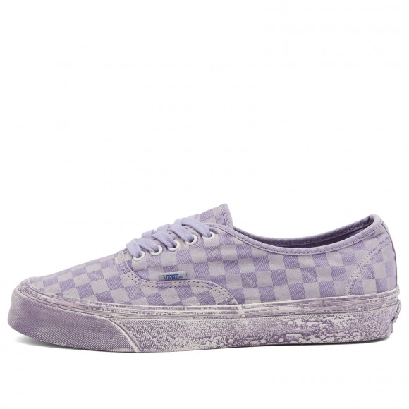 Vans Men's LX Authentic Reissue 44 in Dip Dye Checkerboard Lavender Gray - VN0007QZD6U