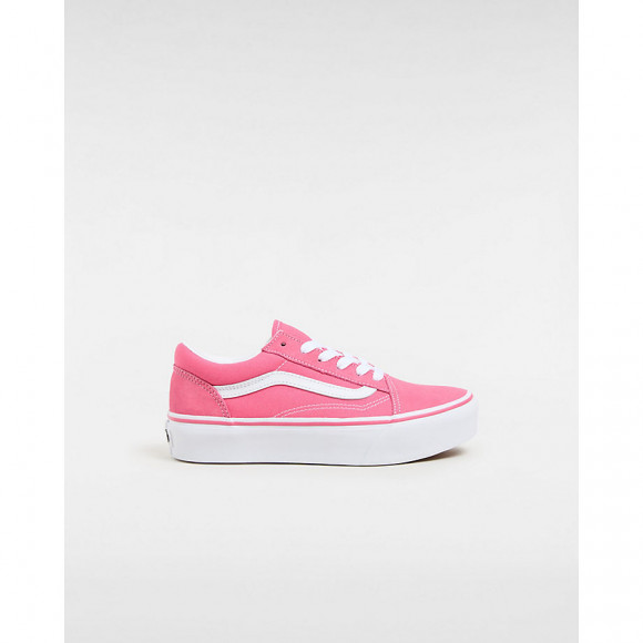 VANS Ténis Plataforma Old Skool Para Jovem (8-14 Anos) (honey Suckle) Youth Preto - VN0009PDG3X