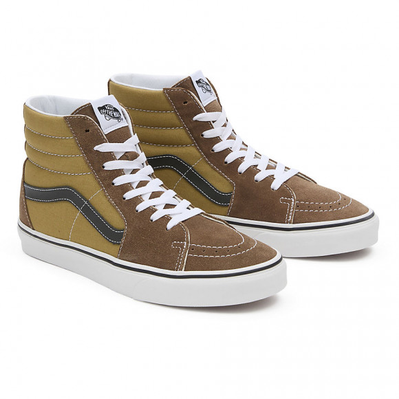 VANS Sk8-hi Canvas Suede Shoes (canvas/suede Pop Brown/multi) Men,women Brown - VN000CMXBF0