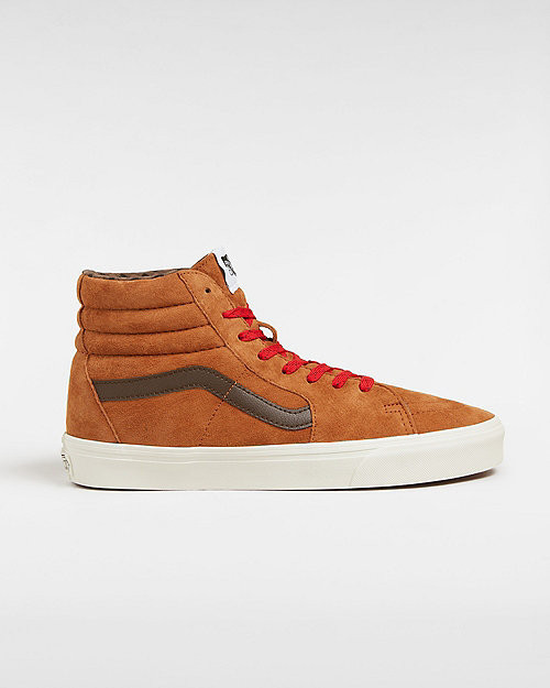 VANS Sk8-hi Pig Suede Shoes (glazed Ginger) Unisex Orange - VN000CMXN1Z