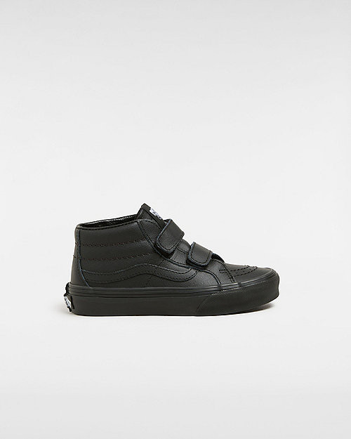 VANS Scarpe Con Strappo Bambino/a Sk8-mid Reissue (4-8 Anni) (black/mono) Bambino Nero - VN000CYBHF9