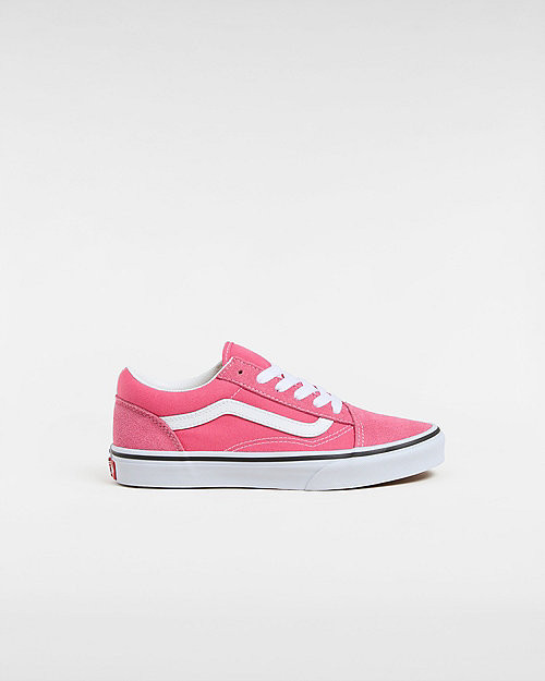 VANS Youth Old Skool Shoes (8-14 Years) (honey Suckle) Youth Pink - VN000D2VCHL