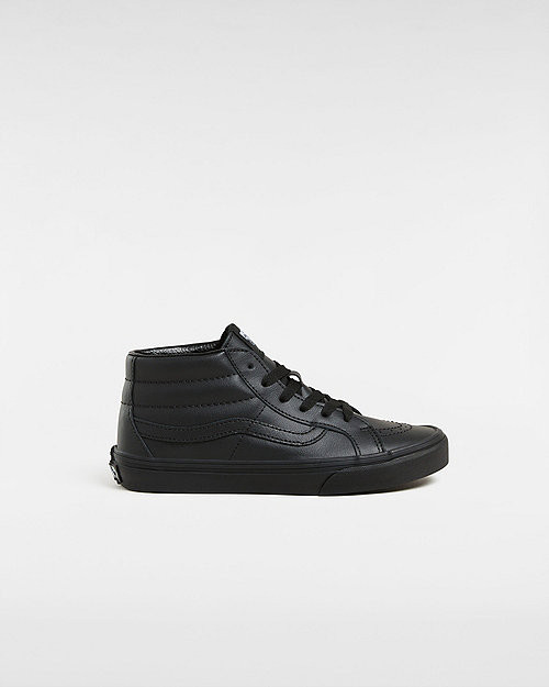 VANS Youth Sk8-mid Reissue Shoes (8-14 Years) (black/mono) Youth Black - VN000D2YHF9