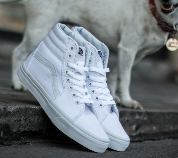 Nationaal baan verdund VANS Sk8 - hi Shoes (true White) Women White - vans authentic rubber toe  cap size 9 mens