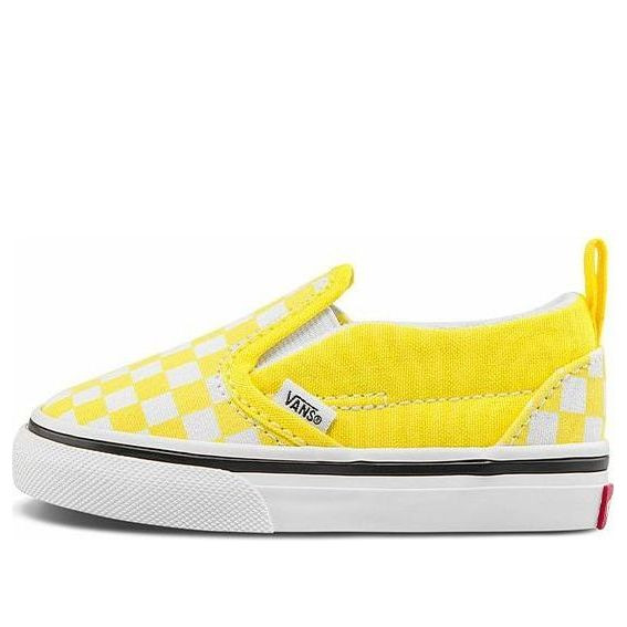 Vans Slip-On V Low Tops Casual Skateboarding Shoes Yellow White - VN000UBSABP