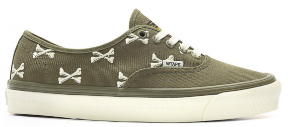 Vans WTAPS x OG Authentic LX 'Bones' Olive/Whisp Canvas Shoes/Sneakers VN000UDDKBD - VN000UDDKBD