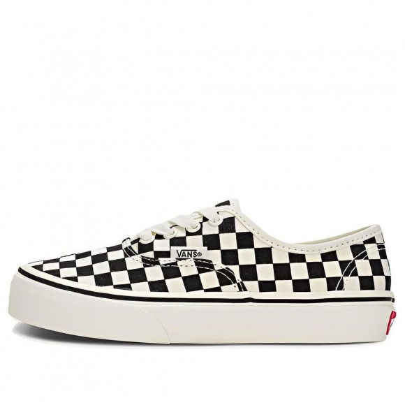 (GS) Vans Authentic Checkerboard Shoes 'Marshmallow Black' - VN000WWXKIG