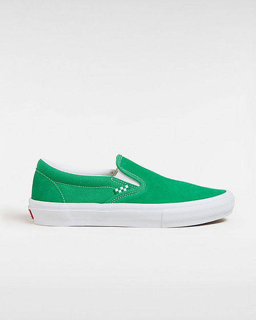 VANS Ténis Skate Slip-on (green/white) Unisex Verde - VN0A2Z31Y9H