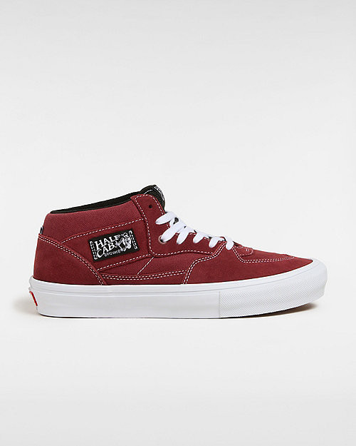 VANS Skate Half Cab Shoe burgundy white Unisex Red