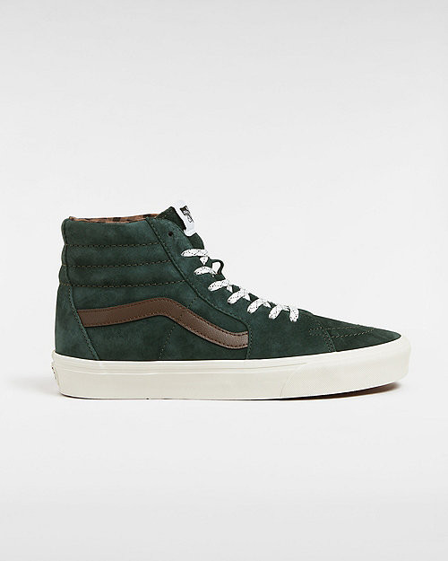 VANS Sk8-hi Pig Suede Shoes (scarab) Unisex Green - VN0A2Z43PRM