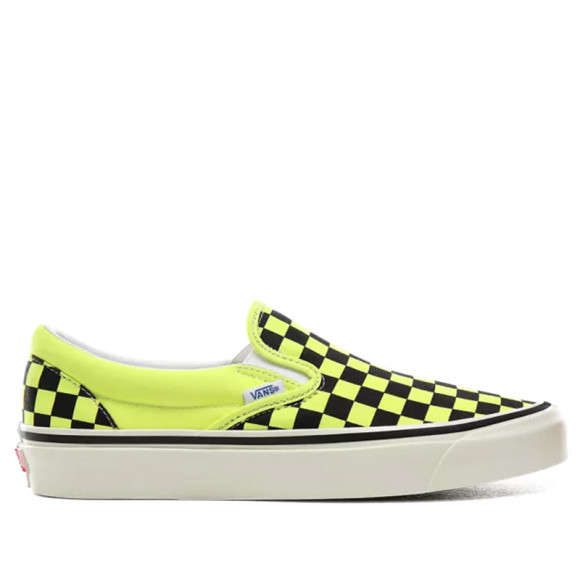 yellow and black vans checkerboard