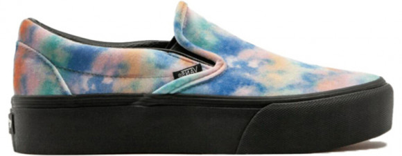 tie dye platform vans