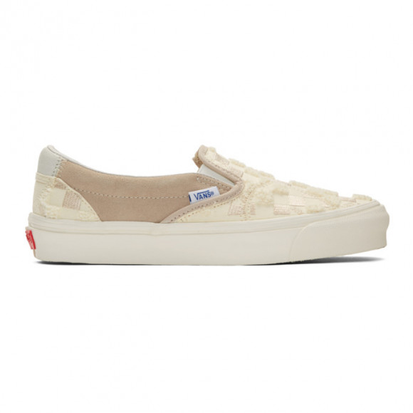 Vans Classic Slip-On LX 'Bricolage Pack - Hummus' Classic White/Hummus Canvas Shoes/Sneakers VN0A45JXVM2 - VN0A45JXVM2