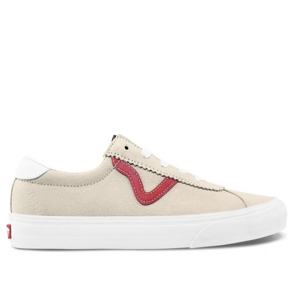 Ua Vans Sport (Suede), (Suede) Marshmallow/Racing Red - VN0A4BU6SO0