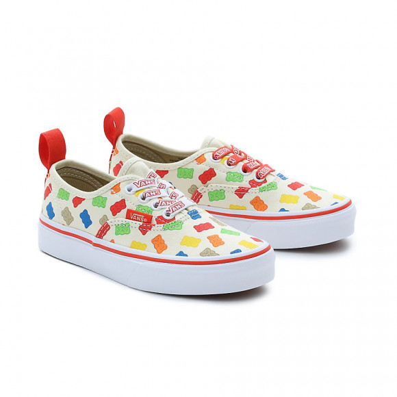 VANS Kids Vans X Haribo Authentic Elastic Laces Shoes (4-8 Years) (white/red) Kids White - VN0A4BUSYF9