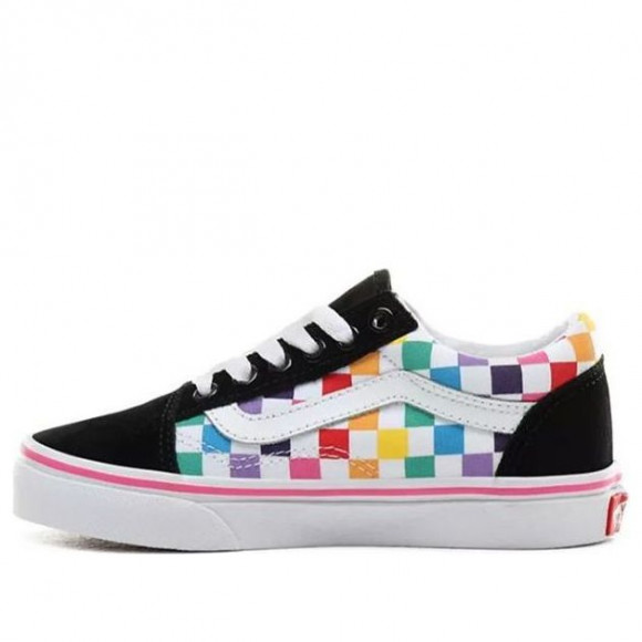 (PS) Vans Old Skool Little 'Rainbow Checkerboard' - VN0A4BUUU09