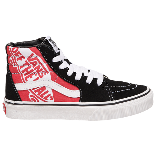 Vans Sk8-Hi - Boys' Preschool Skate/BMX Shoes - Red / Black / White