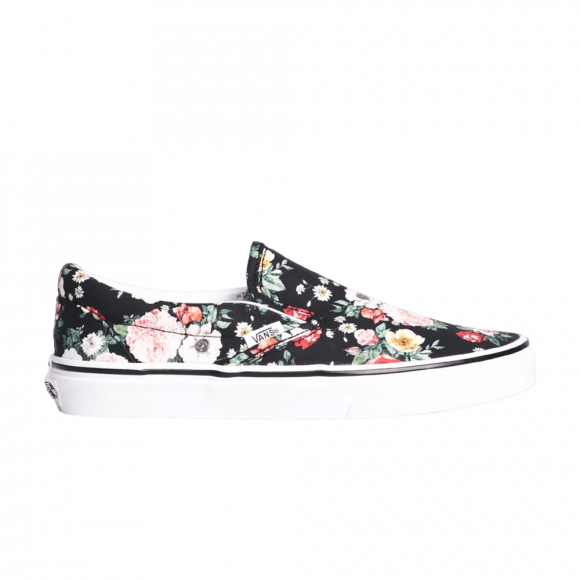 garden floral vans slip ons