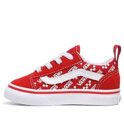 Vans Logo Repeat Elastic Lace Old Skool Red - VN0A4TZOW35