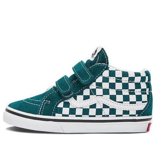 Vans SK8-Mid Casual Fashion Skate Shoes Td Green White Grid - VN0A5DXD60Q