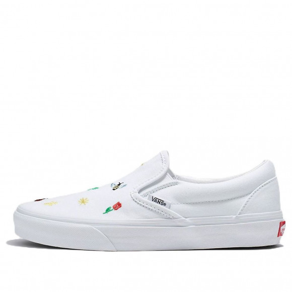 Vans Classic Slip-On Garden Party Shoe 'White' - VN0A5JLXW00