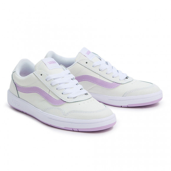 VANS Leather Cruze Too Comfycush Shoes (truwht/pssnflwr) Men,women White - VN0A5KR5AHQ