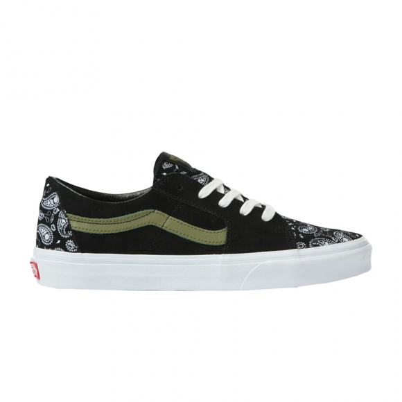 Sk8-Low 'Paisley - Black Green' - VN0A5KXDBLK