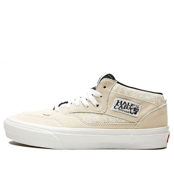 Vans Unisex Half Cab '92 Sneakers Multi-color 'Cream White Black' - VN0A5KYA670