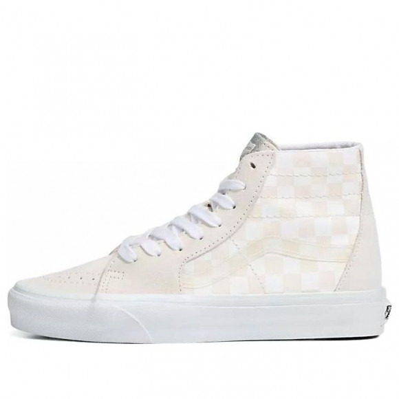 Vans Crystal Sidestripe Sk8-Hi Tapered Shoe 'White Checkerboard' - VN0A7Q62C13