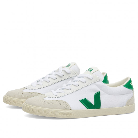 Veja Women's Volley Canvas Sneaker in White Emeraude - VO0103525-WHITE