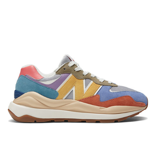 Leather, Features New balance Classic Wide Talla 36, New Balance Mujer 57/40 in Gris/Amarillo/Azul