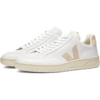 veja one Men's V-12 Leather Sneakers in White/Sand - XD022335B