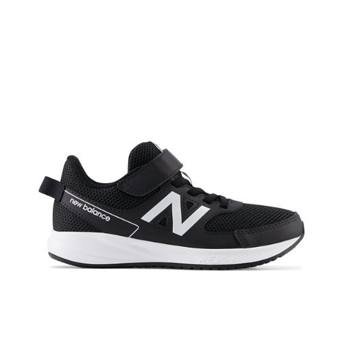 New Balance Kinder 570v3 Bungee Lace with Top Strap in Schwarz/Weiß, Synthetic - YT570BW3