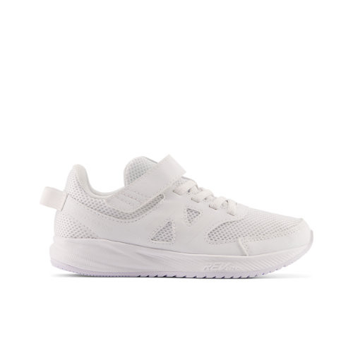 New Balance Enfant 570v3 Bungee Lace with Top Strap en Blanc, Mesh - YT570LW3