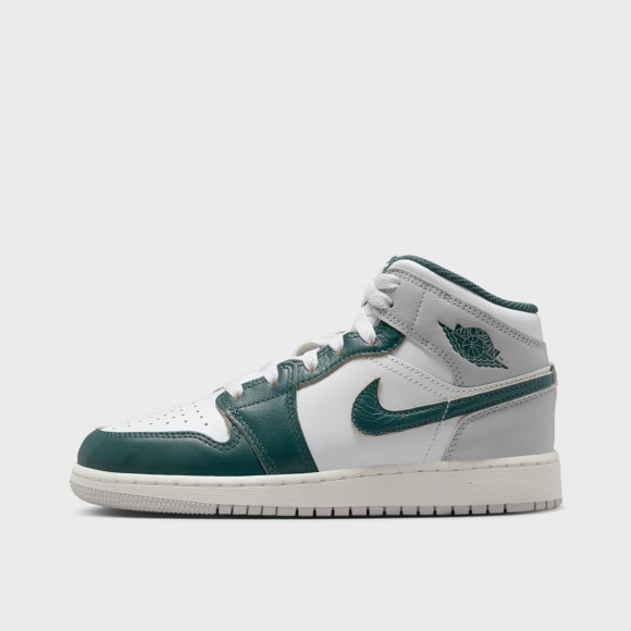 Air Jordan 1 Mid SE (GS) white/oxidized green/sail/neutral g, JORDAN, Footwear, vert - fq8088103