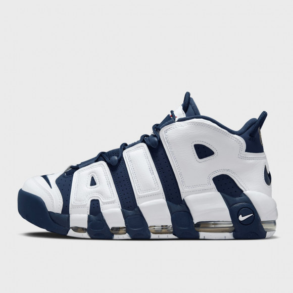 Air More Uptempo ´96 white/midnight navy/metallic gold, Nike, Footwear, bleu - fq8182100